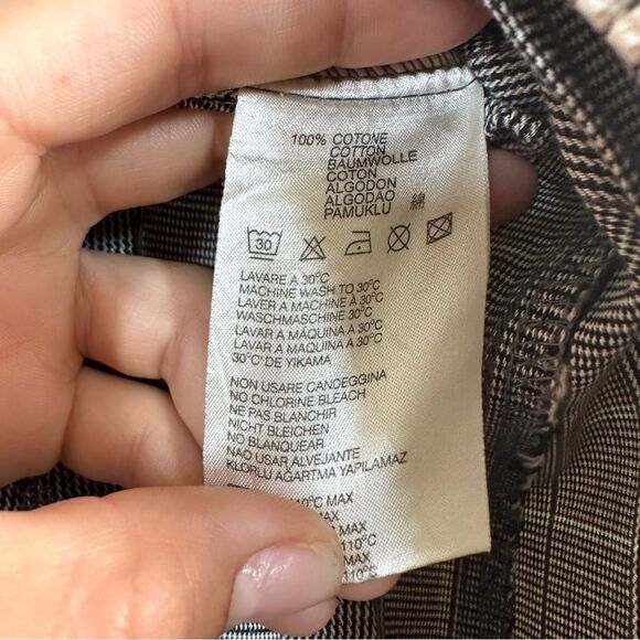 Y2K Diesel Utility Cargo Plaid Mini Dress Size XS - Picture 7 of 10